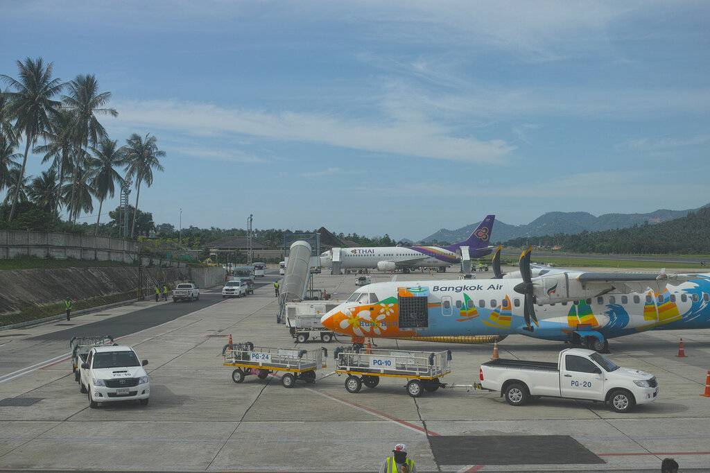 Международный аэропорт на острове самуи