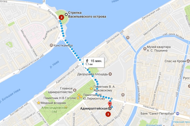 О поцелуевом мосте в санкт-петербурге: адрес на карте, как добраться, история