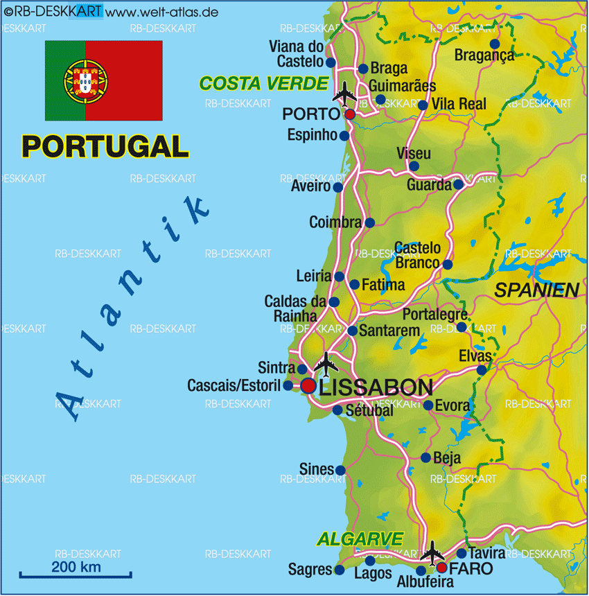 Португальские аэропорты: описание, расположение, маршруты на карте