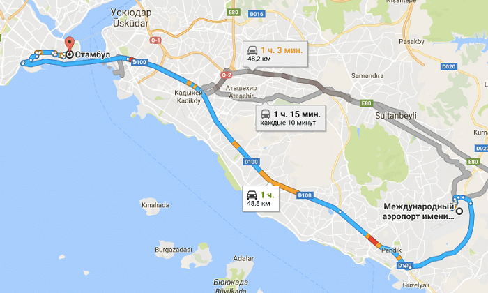 Как добраться из аэропорта стамбула в центр города?