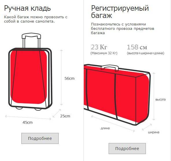 Размер ручной клади: параметры габаритов сумки в самолете