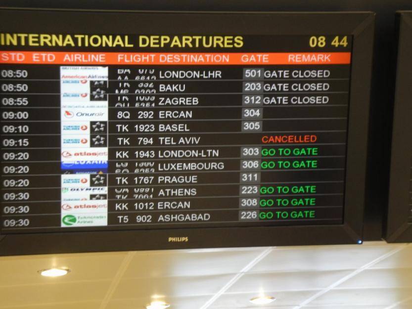 Табло аэропорта ататюрк в стамбуле, расписание, авиабилеты онлайн