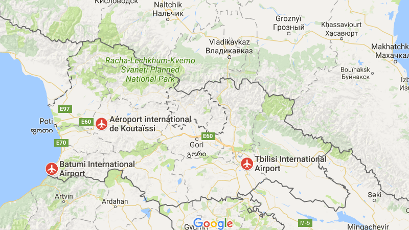 Аэропорты в грузии: в каких городах международные, список