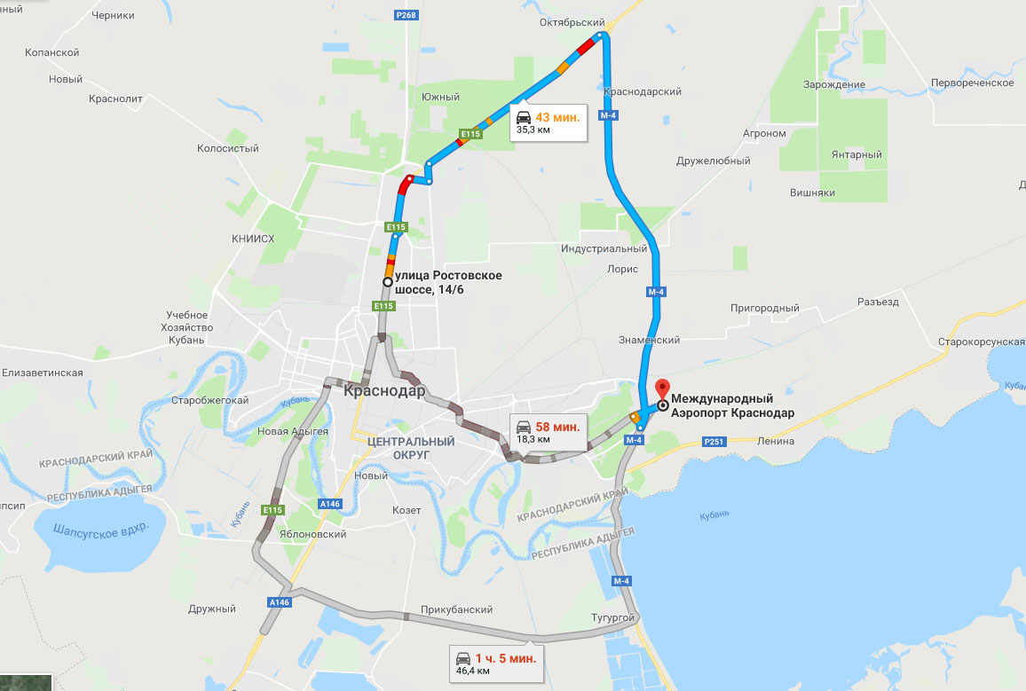 Как добраться в аэропорт Краснодара на такси и автобусе