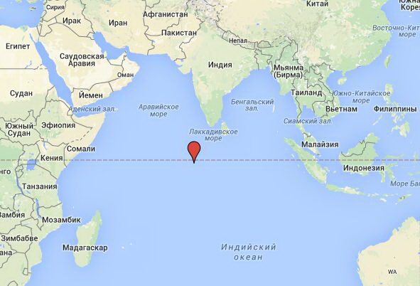 Где находятся мальдивские острова на карте