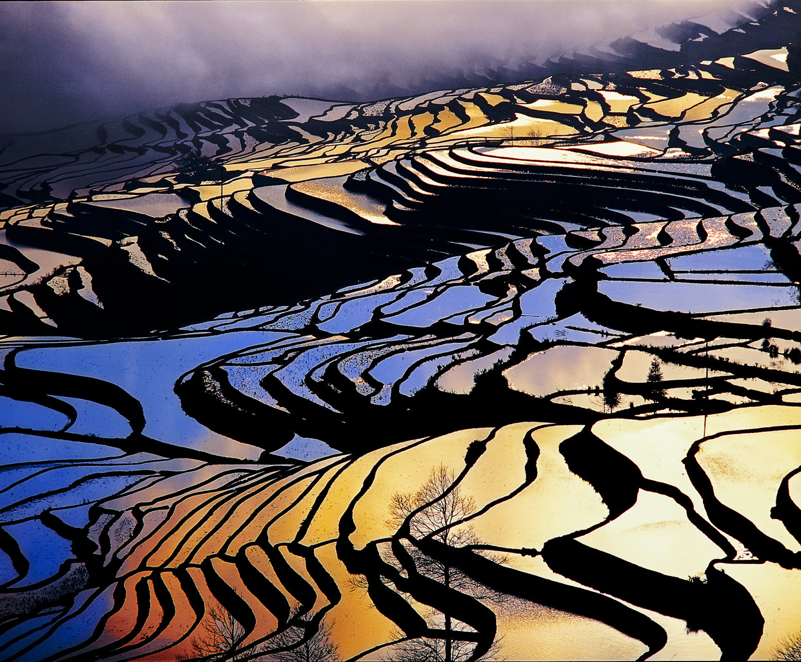 Рисовые террасы хунхэ-хани