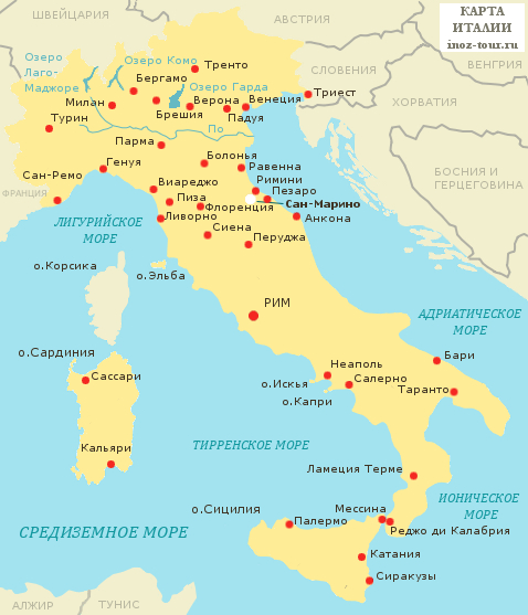 Марке италия — регион на карте, пляжи. марке