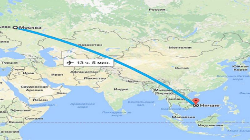 Сколько лететь во вьетнам из москвы и других городов прямым рейсом и с пересадками