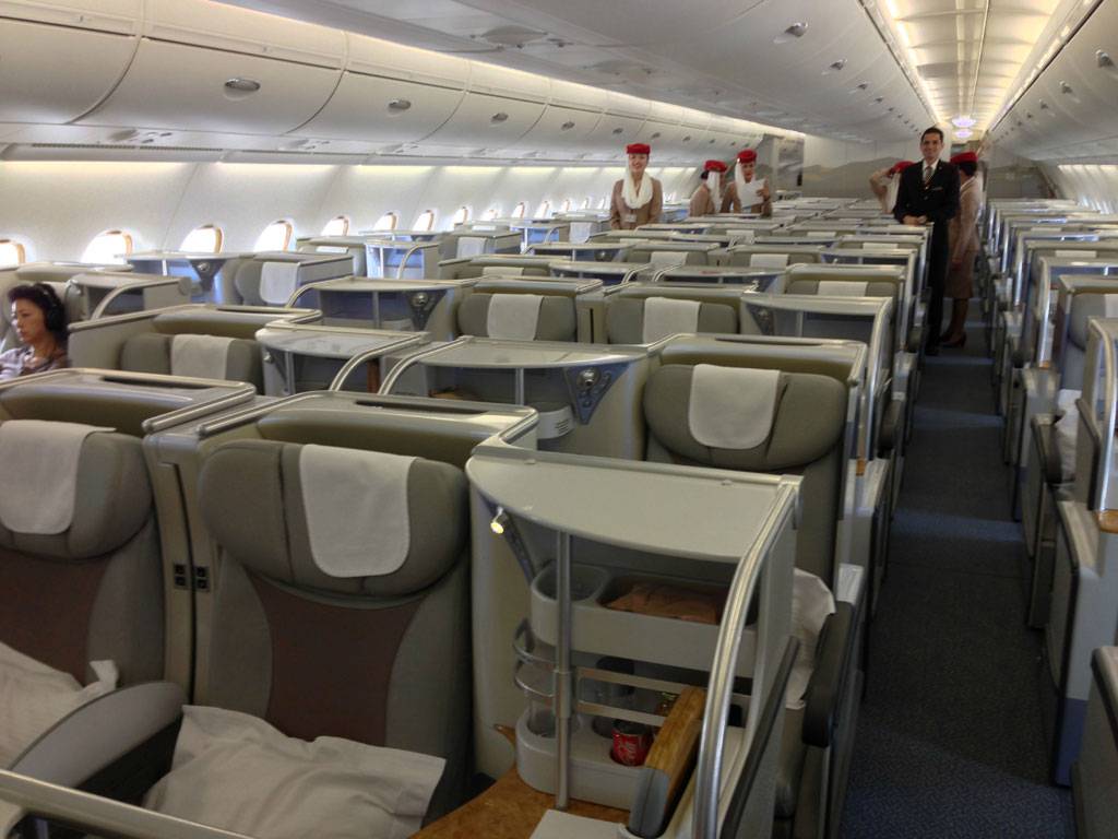 Схема салона самолета А380: лучшие места