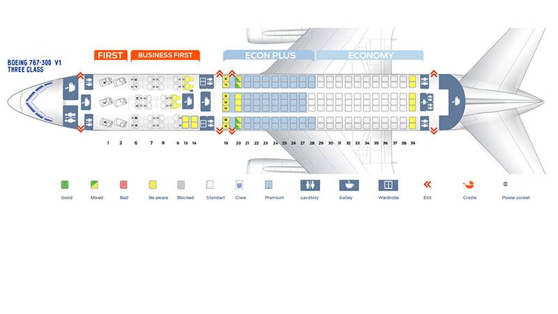 Боинг 767-300 азур эйр: схема салона, лучшие места
