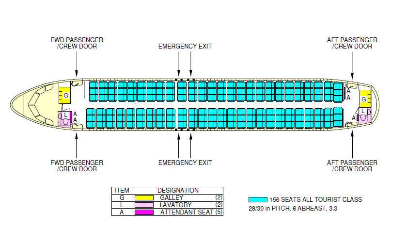 Airbus 319 схема мест