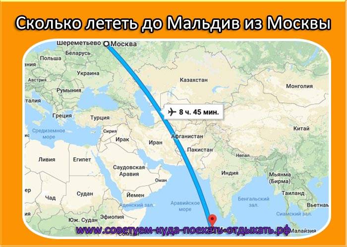 Сколько лететь в Индию из Москвы
