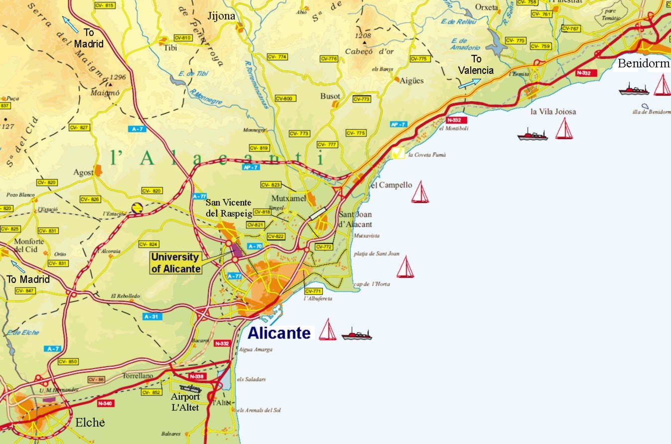 Аликанте - барселона: расстояние, как добраться