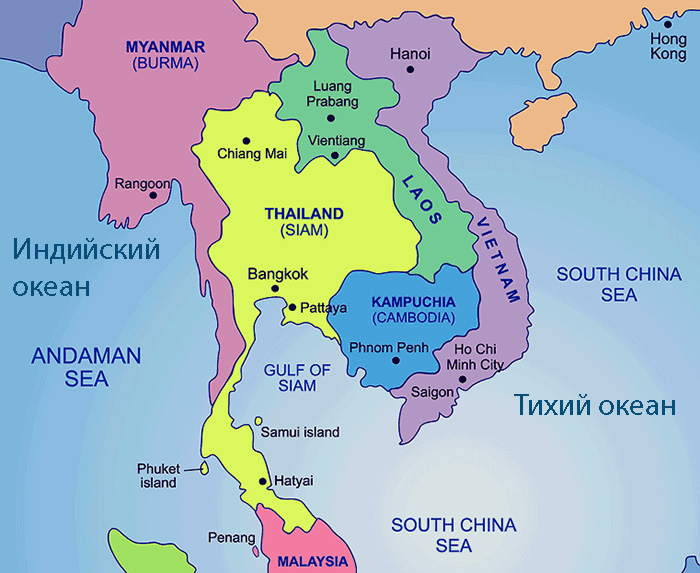 Какое море в таиланде: океан или море омывают страну?