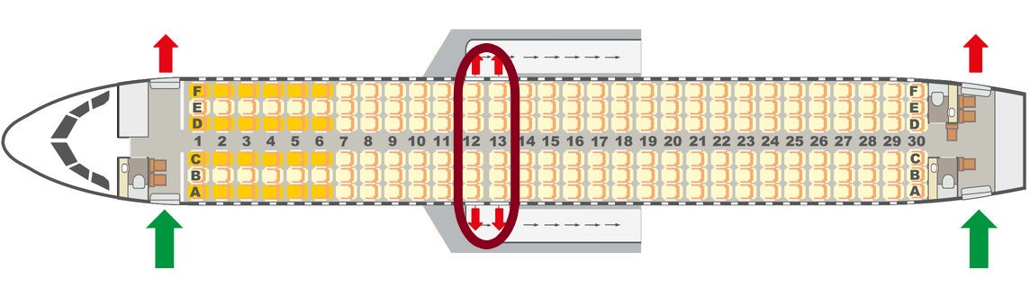 Схема салона airbus a319 — easyjet. лучшие места в самолете
