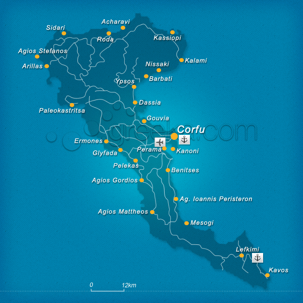 Аэропорт корфу: расположение на карте, название, транспорт