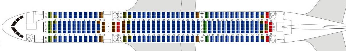 Схема салона боинг 767-300 роял флайт