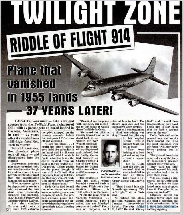 Самолет приземлился через 37 лет.рейс 914 — kwikeer