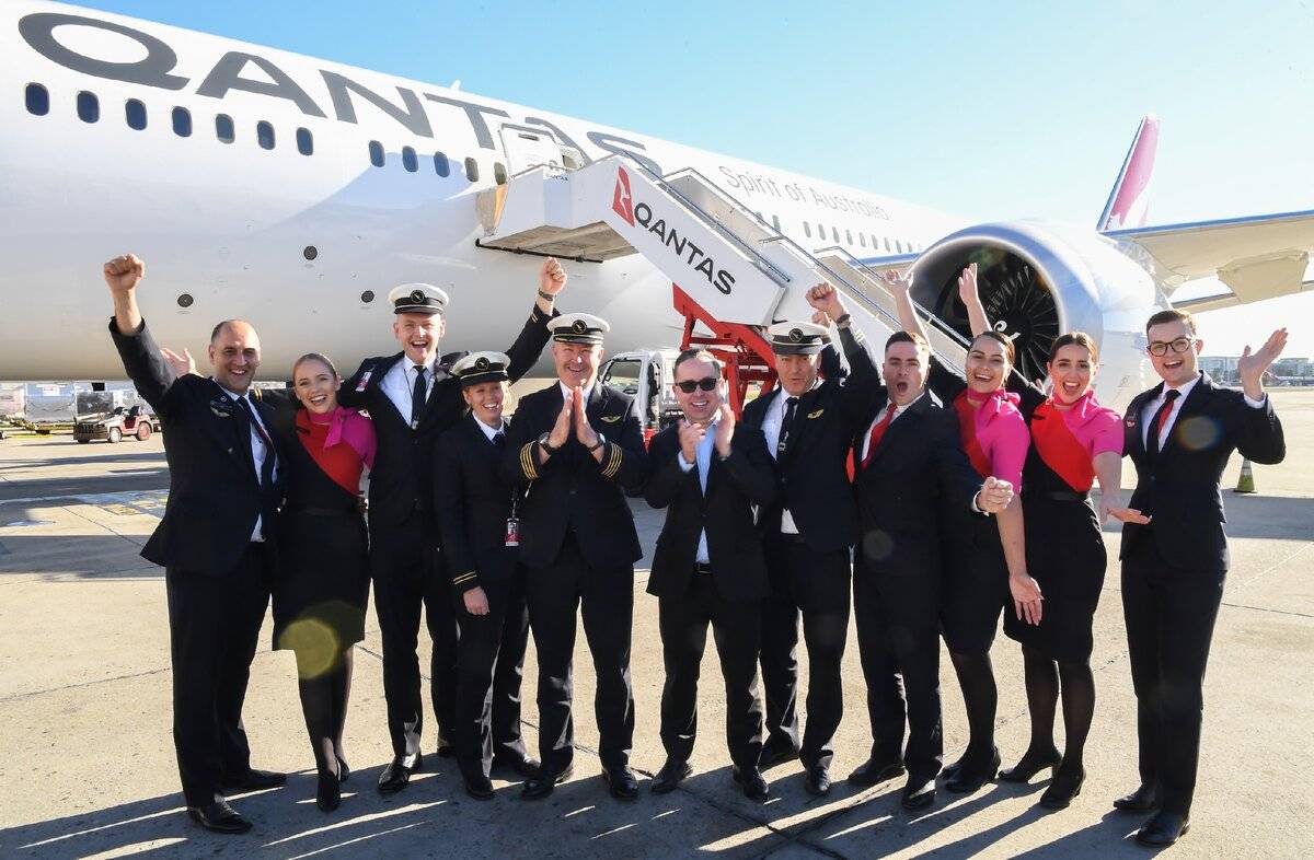 Самая большая авиакомпания австралии «qantas airways»