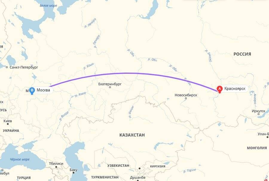екатеринбург красноярск авиабилеты сколько лететь