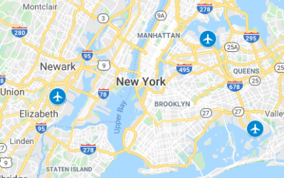 Какие аэропорты есть в нью-йорке