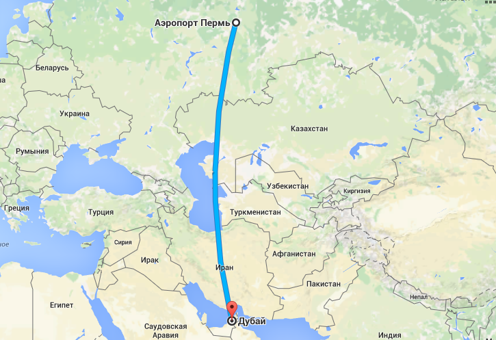 Сколько лететь до оаэ из москвы и других крупных городов