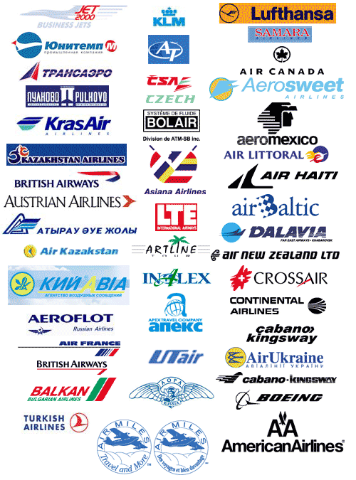 Логотипы авиакомпаний россии и мира
