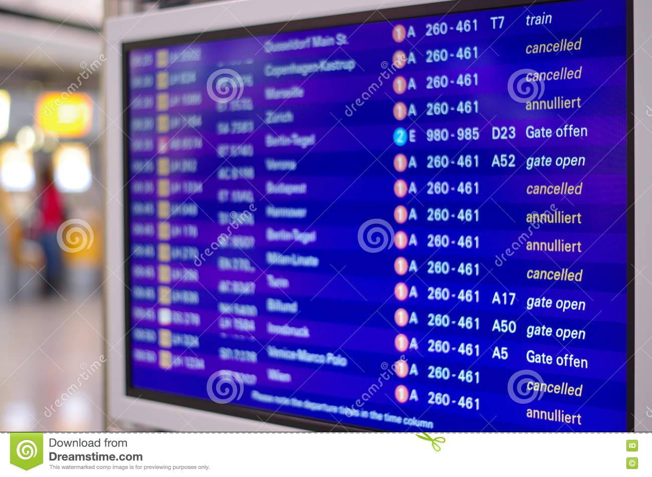 Frankfurt airport arrivals (fra)