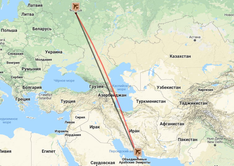 Сколько лететь до иордании из москвы прямым рейсом?
