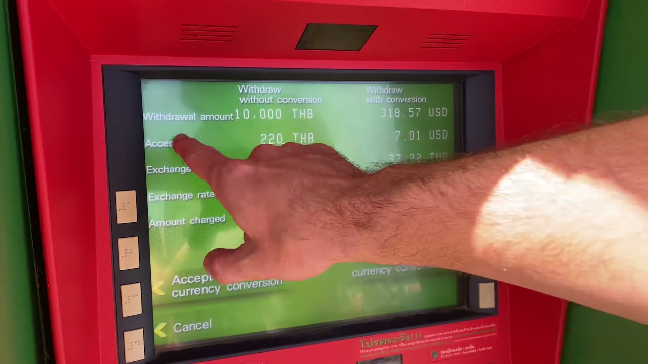 Таиланд снять деньги с карты в банкомате 2020 без комиссии