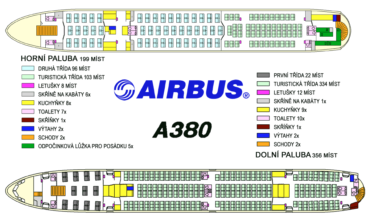 Аэробус а380 схема салона