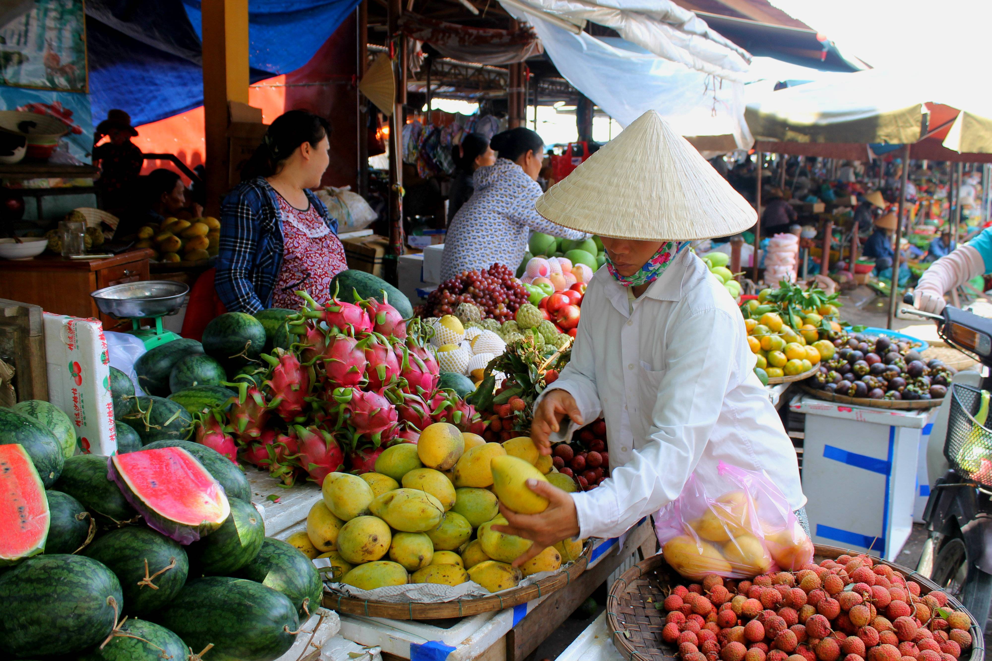 Северный рынок в нячанге – дешёвые фрукты и морепродукты