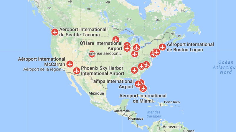 Международные аэропорты США