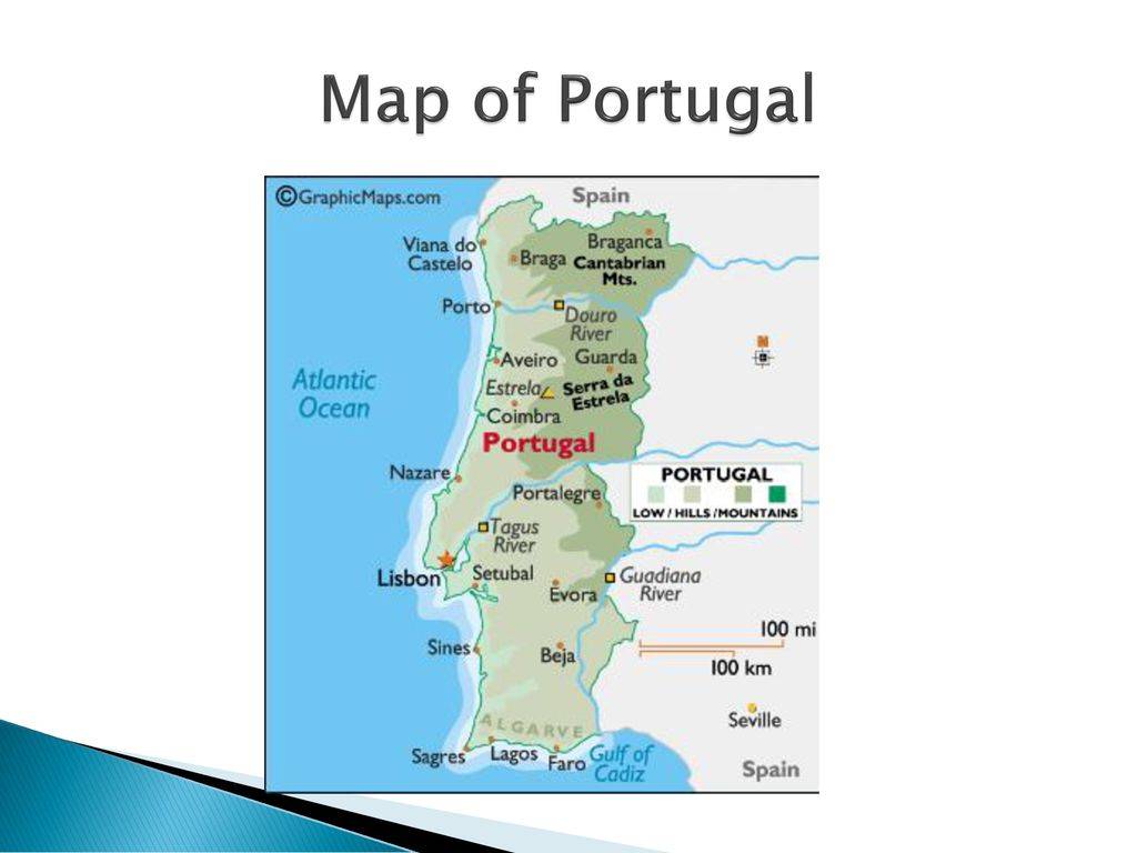 Карта португалии подробная на русском языке на туристер.ру
