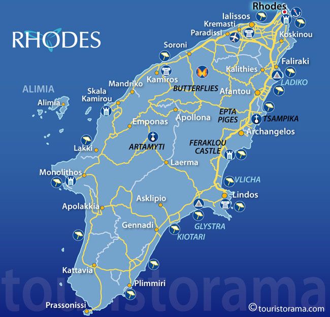 Где находится остров родос. Остров Родос на карте. Родос на карте Греции. Остров Родос карта отелей. Родос остров Греция на карте.