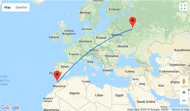 Сколько лететь прямым рейсом. Карта Марокко Москва перелет. Перелет Москва Марокко. Москва Тунис карта полета. Маршрут Москва Тунис на самолете.