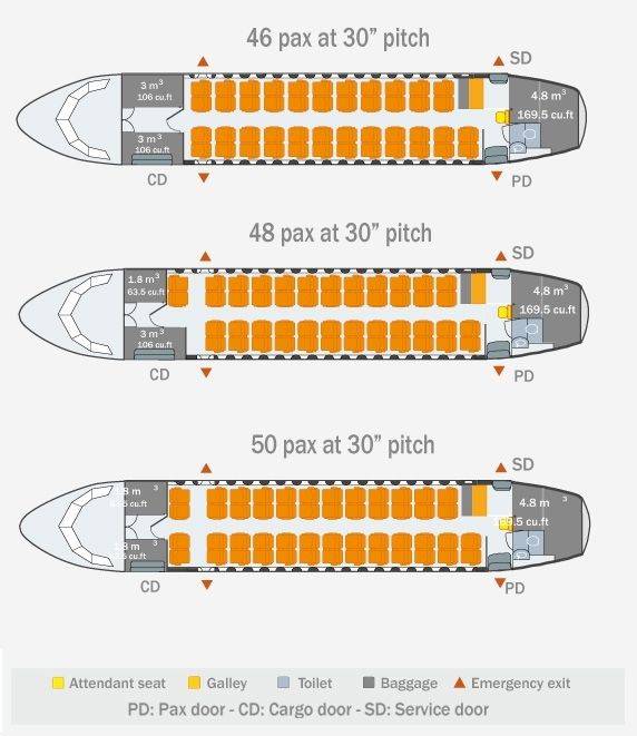 Схема самолета utair