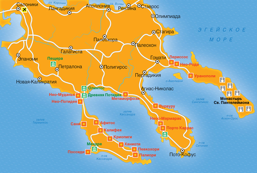 Никити – развитый курорт греции на халкидики