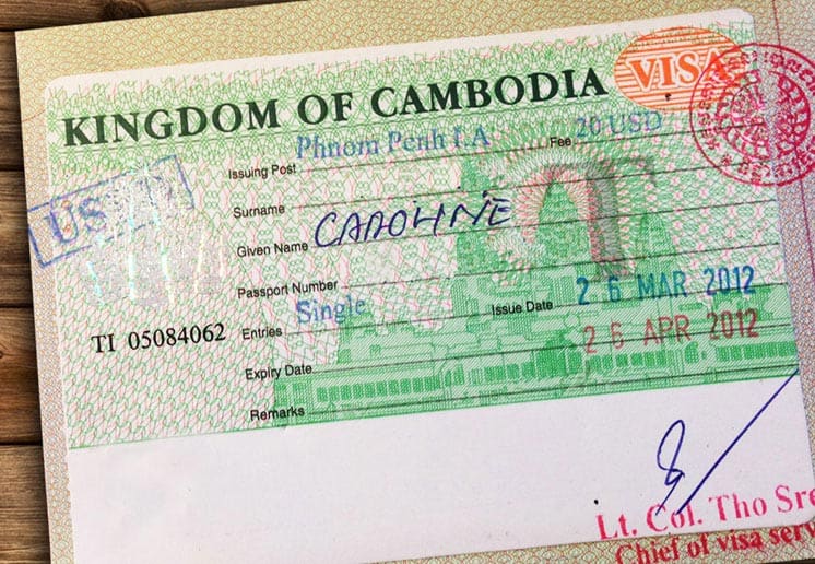 Виза в камбоджу – арриво