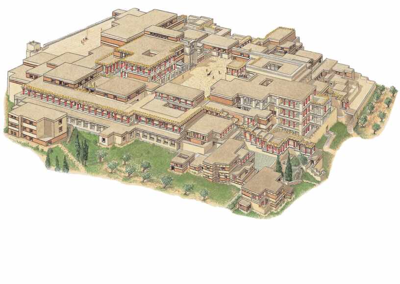 Кносский дворец на острове крит. архитектура, описание, история, фото