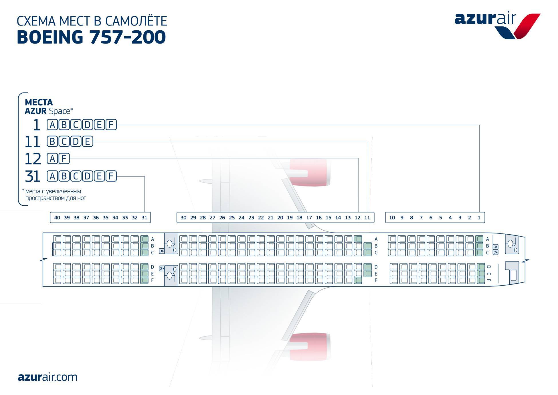 Боинг 767-300: схема салона, лучшие места