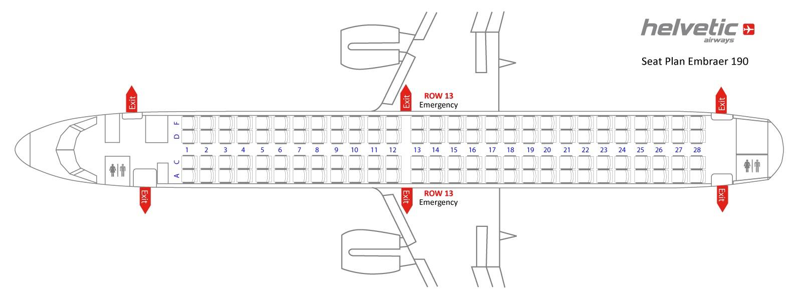 Схема салона эмбраер 170 s7 airlines