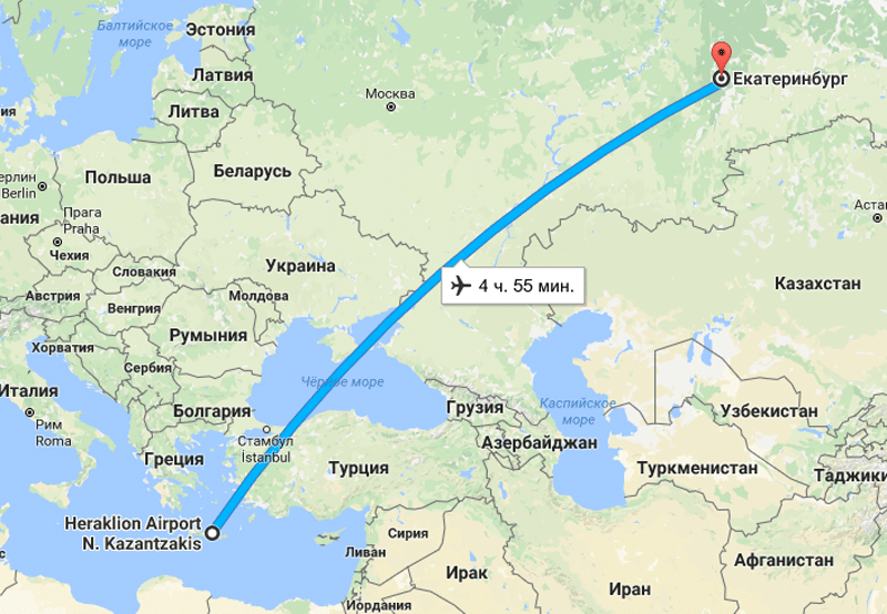 Сколько лететь до турции из москвы?