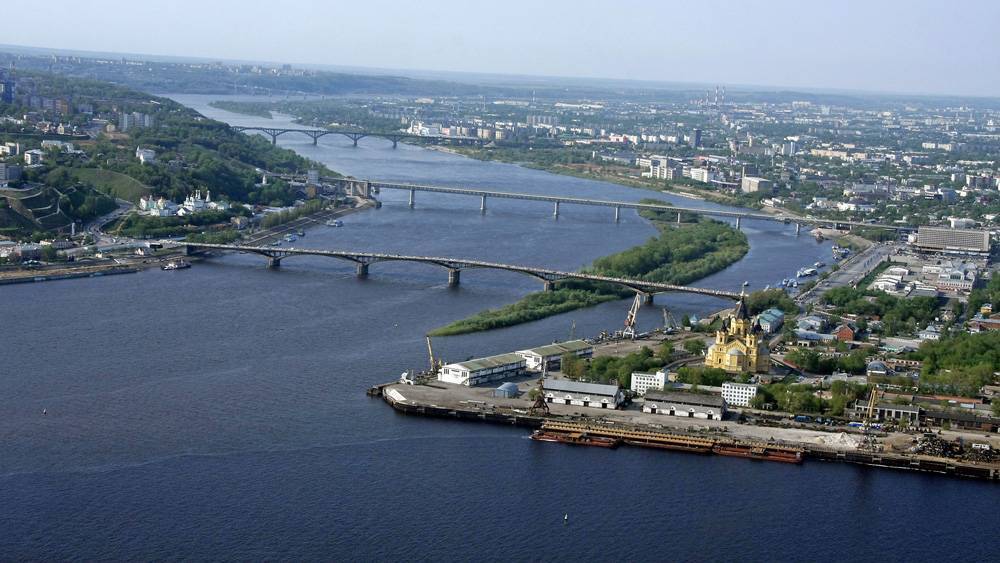 Фото слияния оки и волги в нижнем новгороде