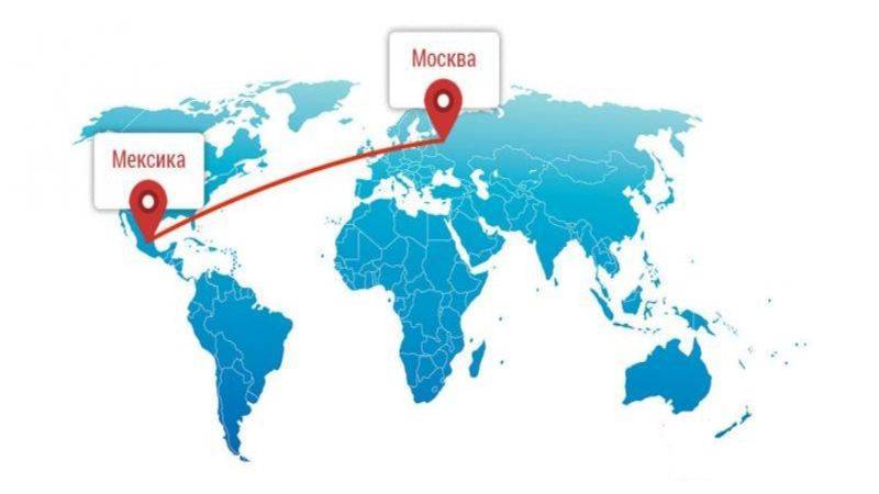 Сколько лететь до мексики из москвы и других городов россии.