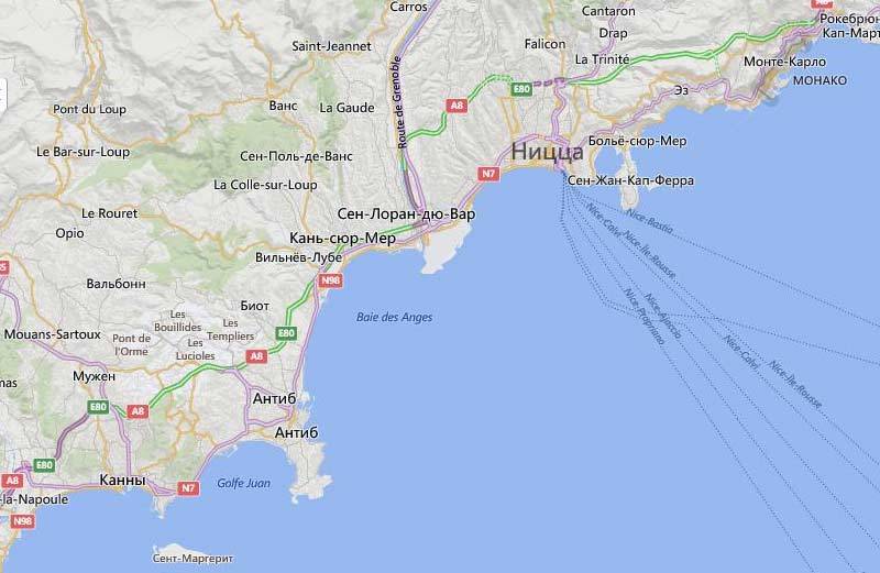 Карта франции с городами - туристический блог ласус