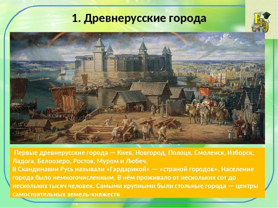 История возникновения и структура древнерусских городов