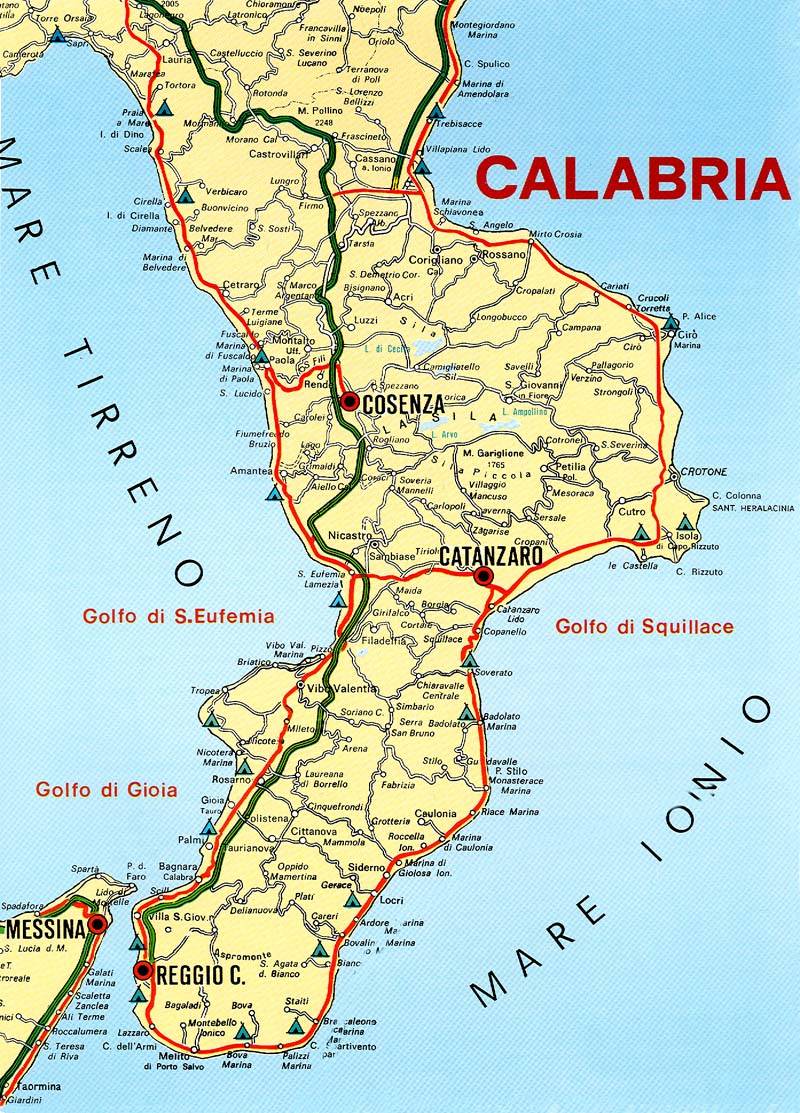 Калабрия (италия) достопримечательности: города, отых, карта