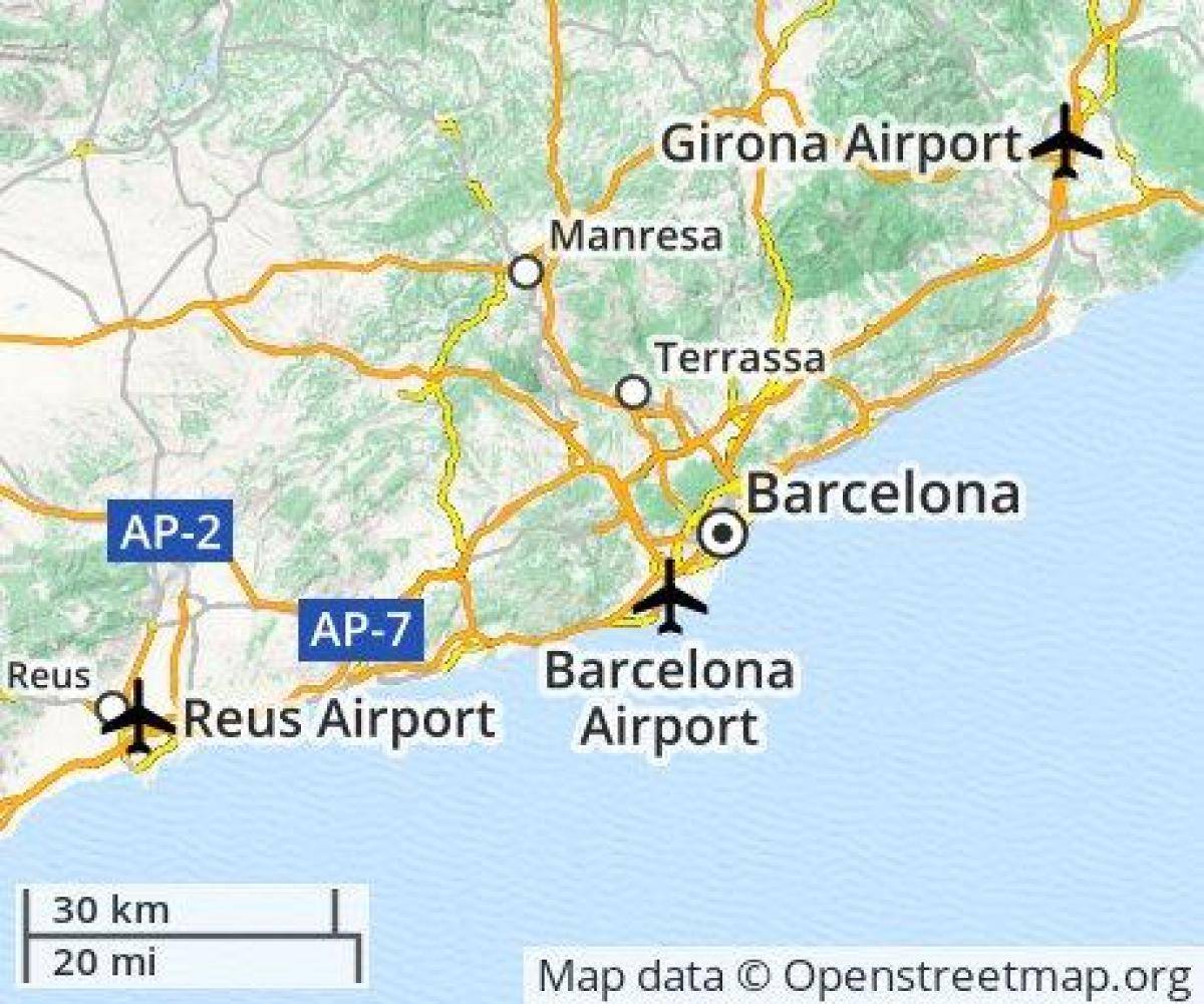 Барселона : из аэропорта эль-прат в центр города