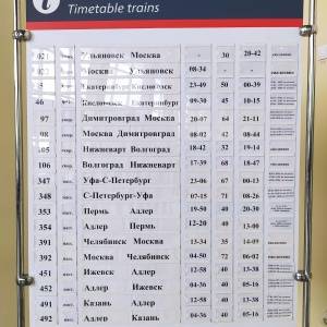 Расписание поездов по станции ульяновск-центр.